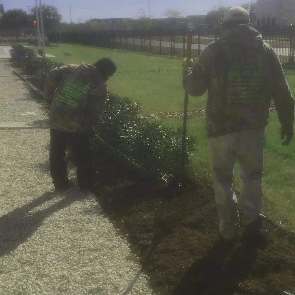 Custom outdoor landscaping in Houston, TX by A&D Services