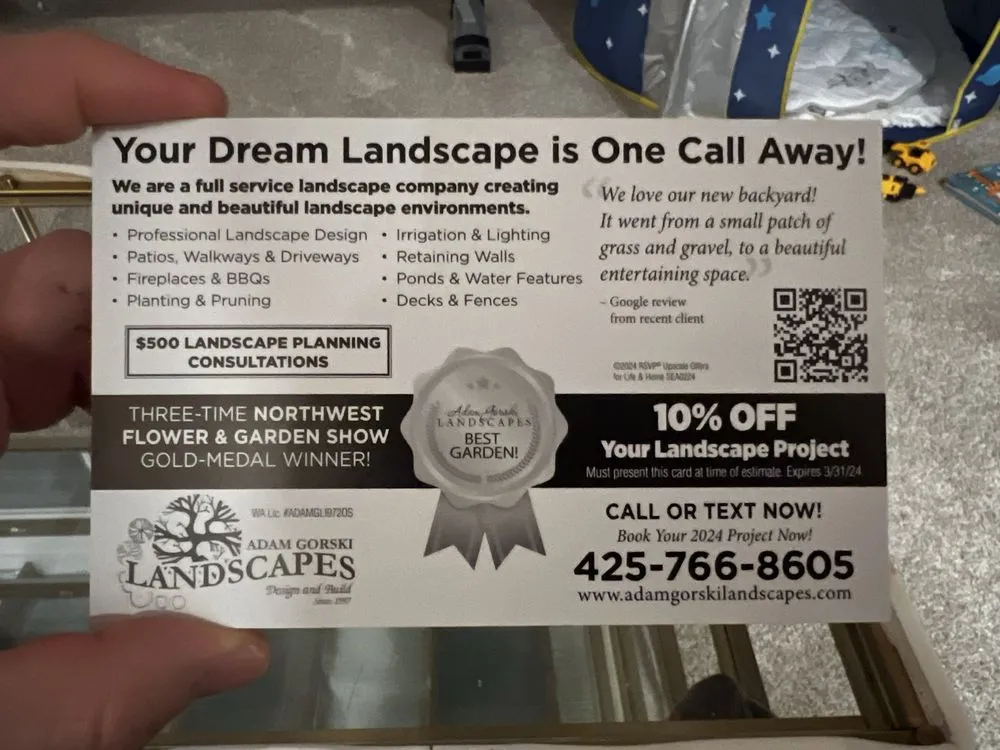 Expert lawn mowing service experts serving North Bend, WA - Adam Gorski Landscapes