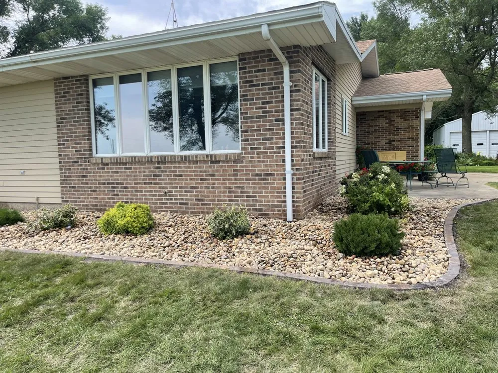 Expert garden landscaping for residential properties in Ledyard, IA by Adam Pedersen Landscaping