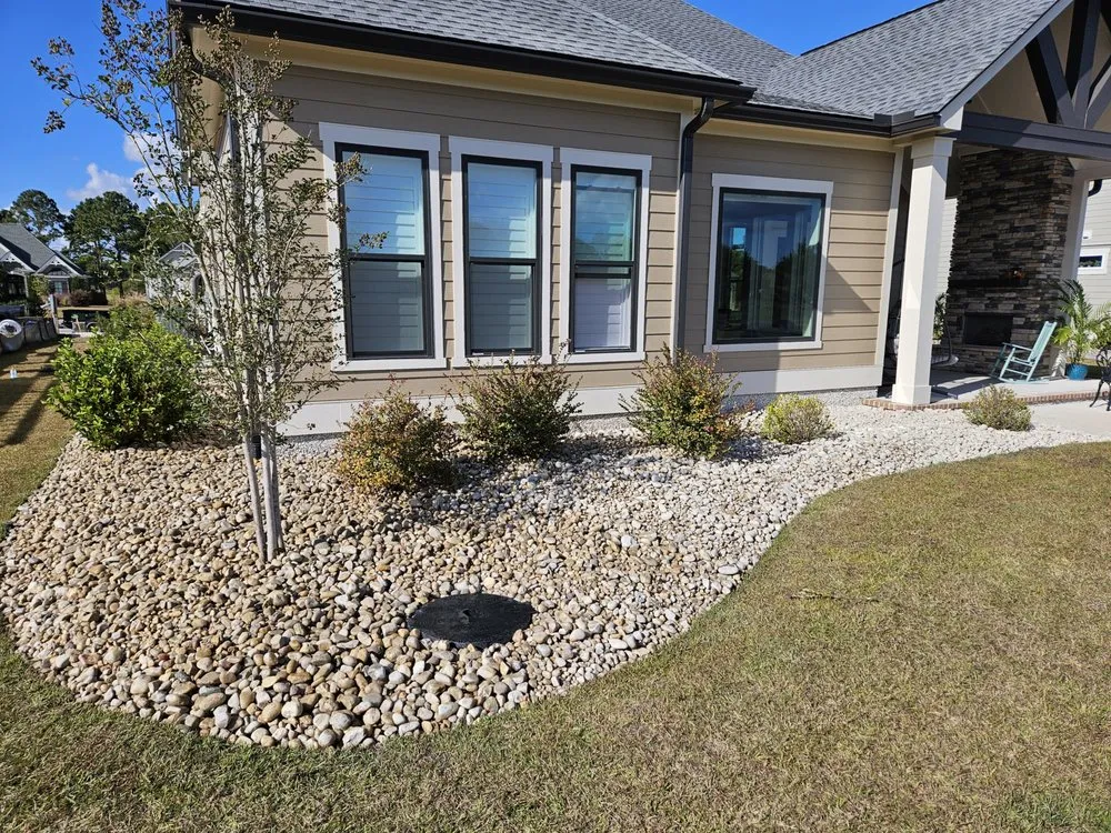 Top-rated landscape installation in Sunset Beach, NC by Adams Exterior Designs