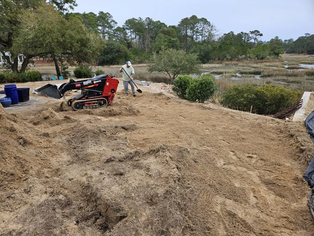 Custom lawn mowing service in Sunset Beach, NC - Adams Exterior Designs