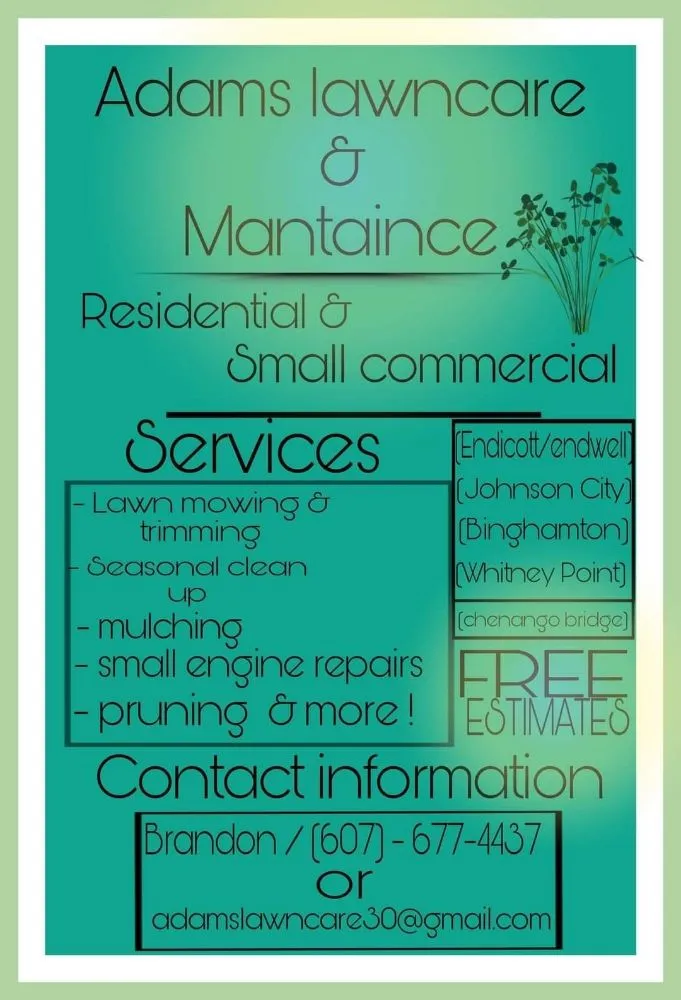 Local residential landscaping in Endicott, NY by Adams Lawn Care