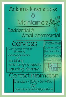 Adams Lawn Care Logo