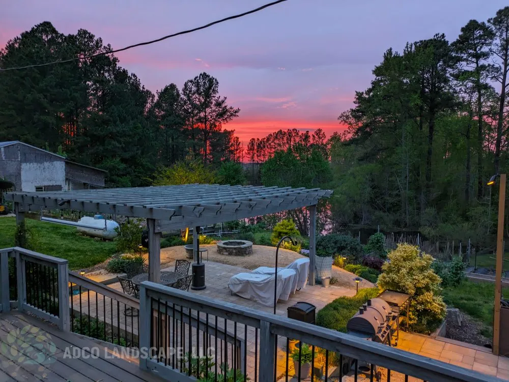 Professional yard cleanup service for year-round maintenance in Henderson, NC by Adco Landscape