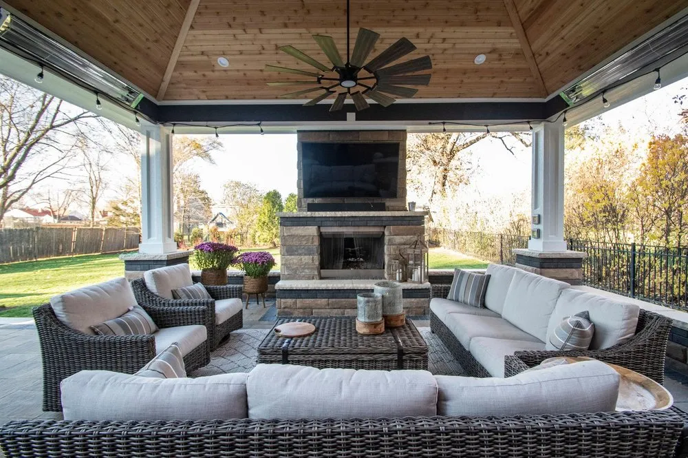 Custom garden landscaping for residential properties in Lombard, IL by Addlawn Landscaping