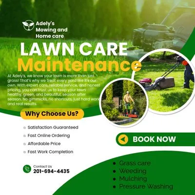 Adely's Mowing and Home care Logo