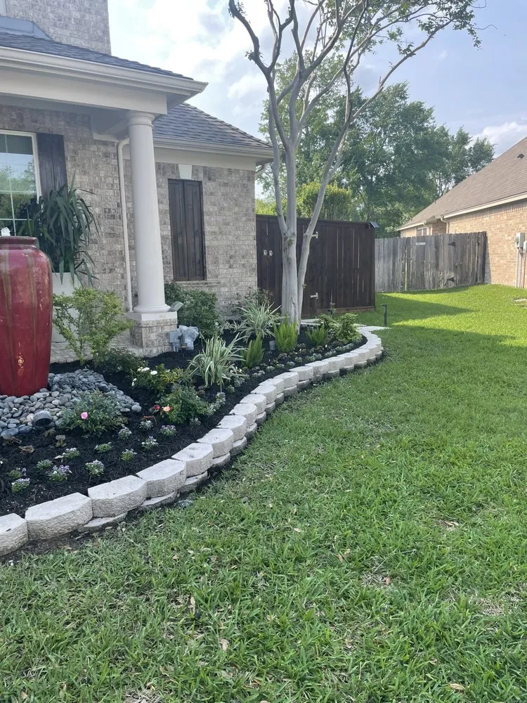 Expert garden landscaping for outdoor upgrades in Houston, TX by A.D.I Landscaping & Tree Service