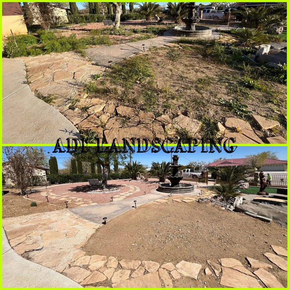 Professional garden landscaping for beautiful yards in Hesperia, CA by ADI Landscaping