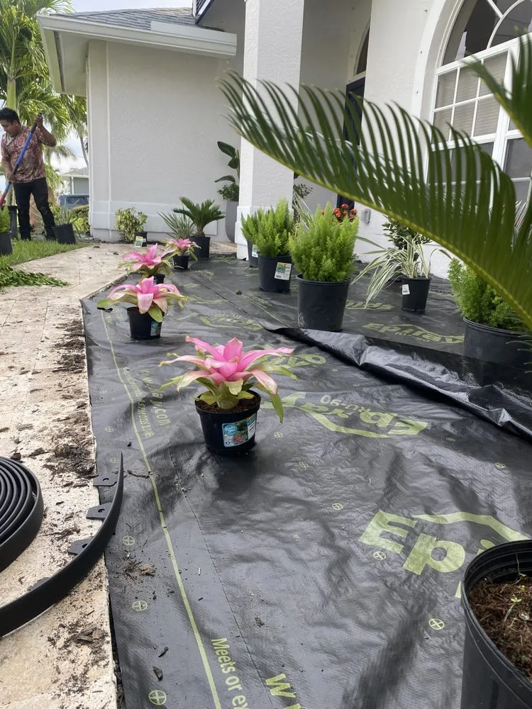 Expert landscape installation for outdoor upgrades in Fort Myers, FL by ADIN Homes Contracting