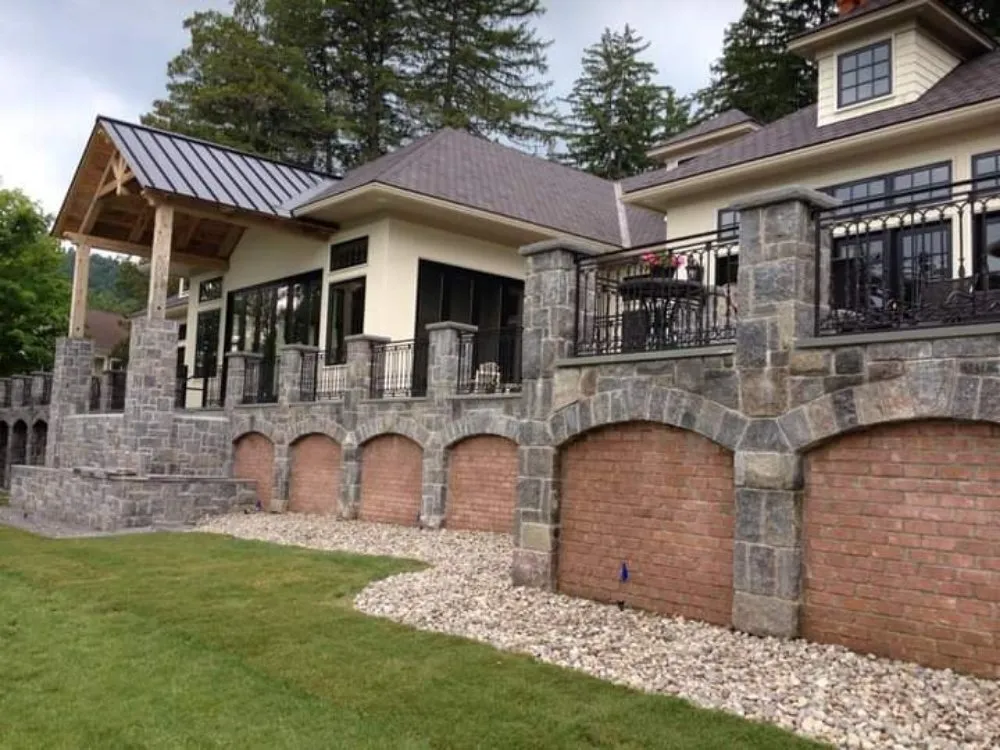 Expert yard maintenance experts serving Queensbury, NY - Adirondack rustic hardscapes