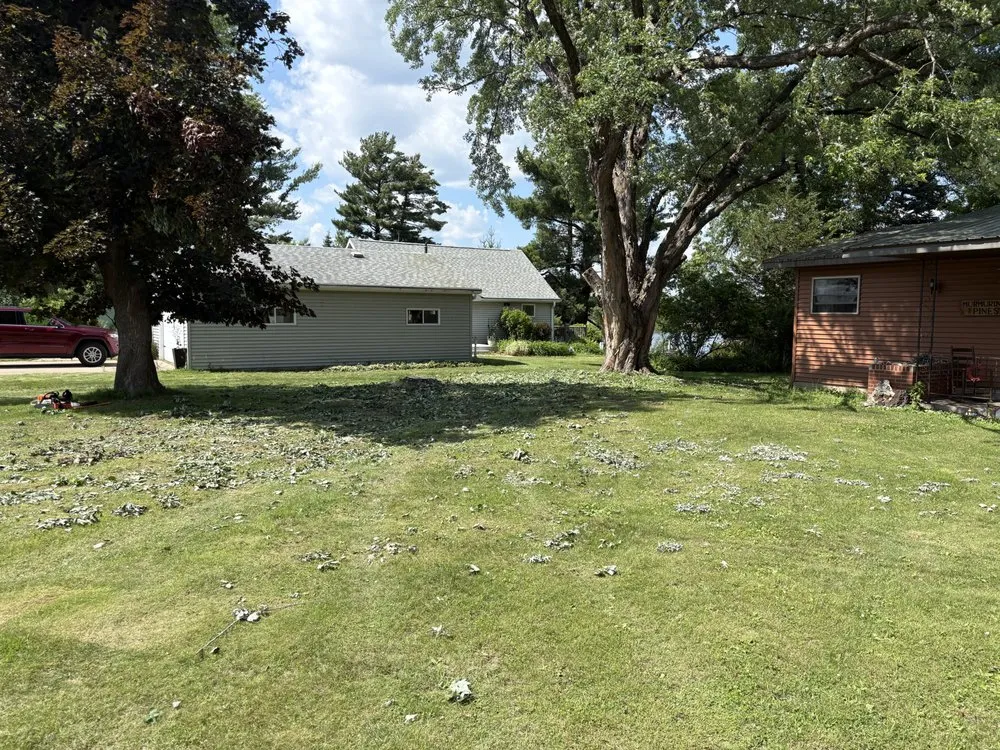Custom outdoor landscaping in Manawa, WI by ADK Stump And Tree Removal