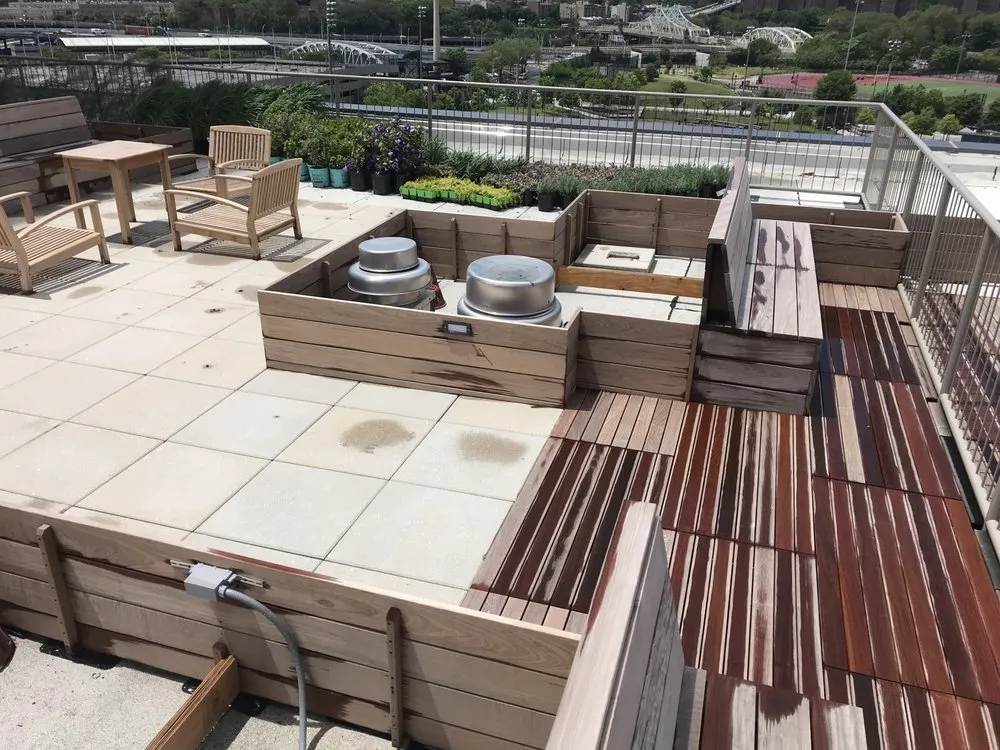 Custom landscape installation in Brooklyn, NY by Adkins Landscape Contracting