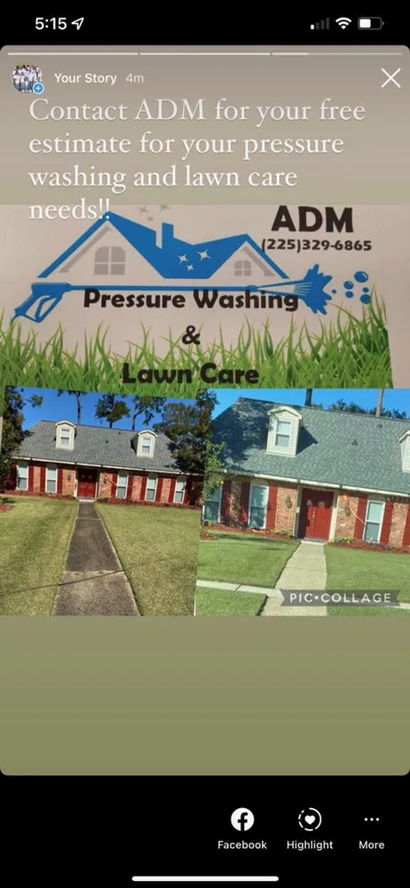 Affordable landscape design in Baton Rouge, LA by ADM Pressure Washing and Lawn Care