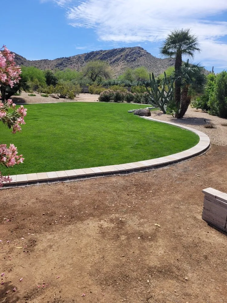 Custom garden landscaping for beautiful yards in Phoenix, AZ by Adobe Landscaping And Maintenance