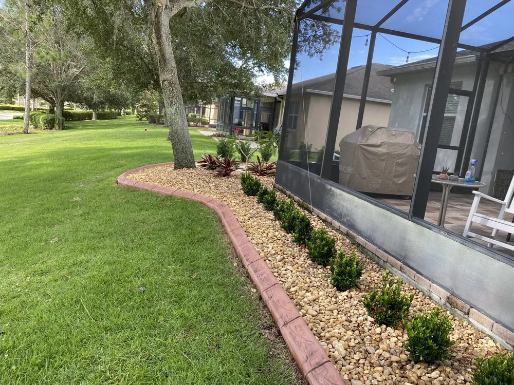 Professional garden landscaping for beautiful yards in Ocoee, FL by Adolfo Landscaping Services