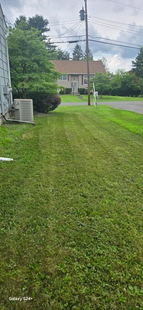 Local lawn mowing service for beautiful yards in Newburgh, NY by Adrian West the Leaf Theaf