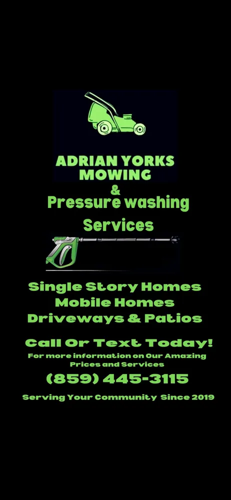 Reliable lawn care service in Butler, KY - Adrian Yorks Mowing and Pressure Washing