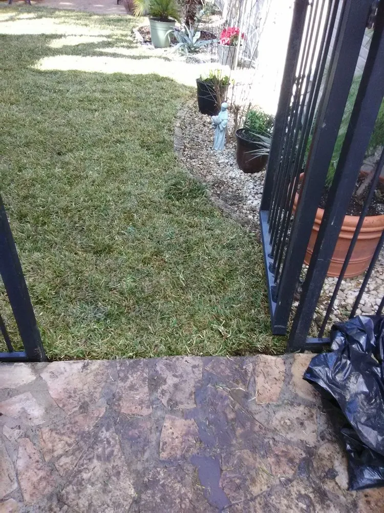 Custom landscape installation in San Antonio, TX by Adrian's All Star Services