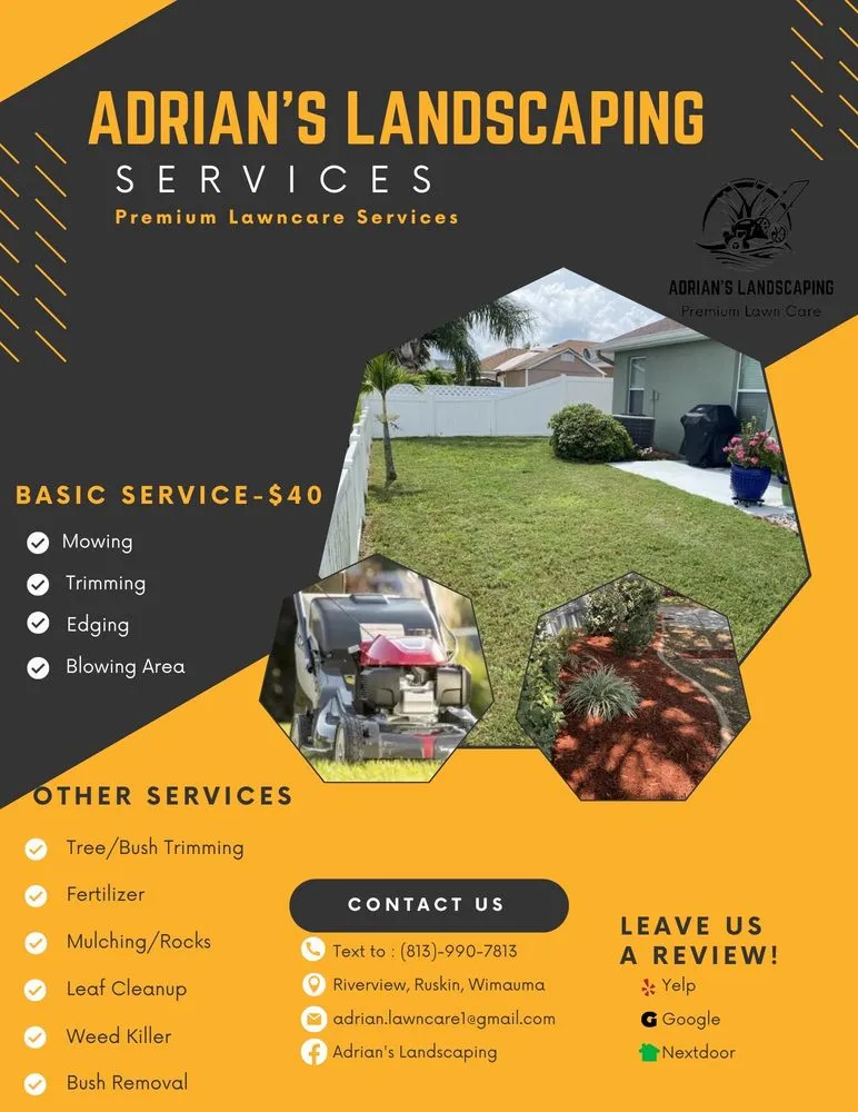 Custom garden landscaping experts serving RIVERVIEW, FL - Adrian’s Landscaping