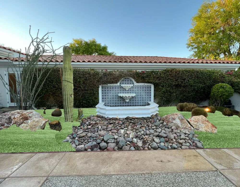 Trusted lawn mowing service for year-round maintenance in Palm Desert, CA by Advance Landscape & demo service