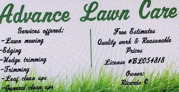 Advance Lawn Care Logo