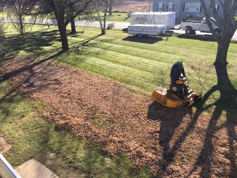 Custom yard cleanup service for homes in Hartford, WI by Advance Lawn Service