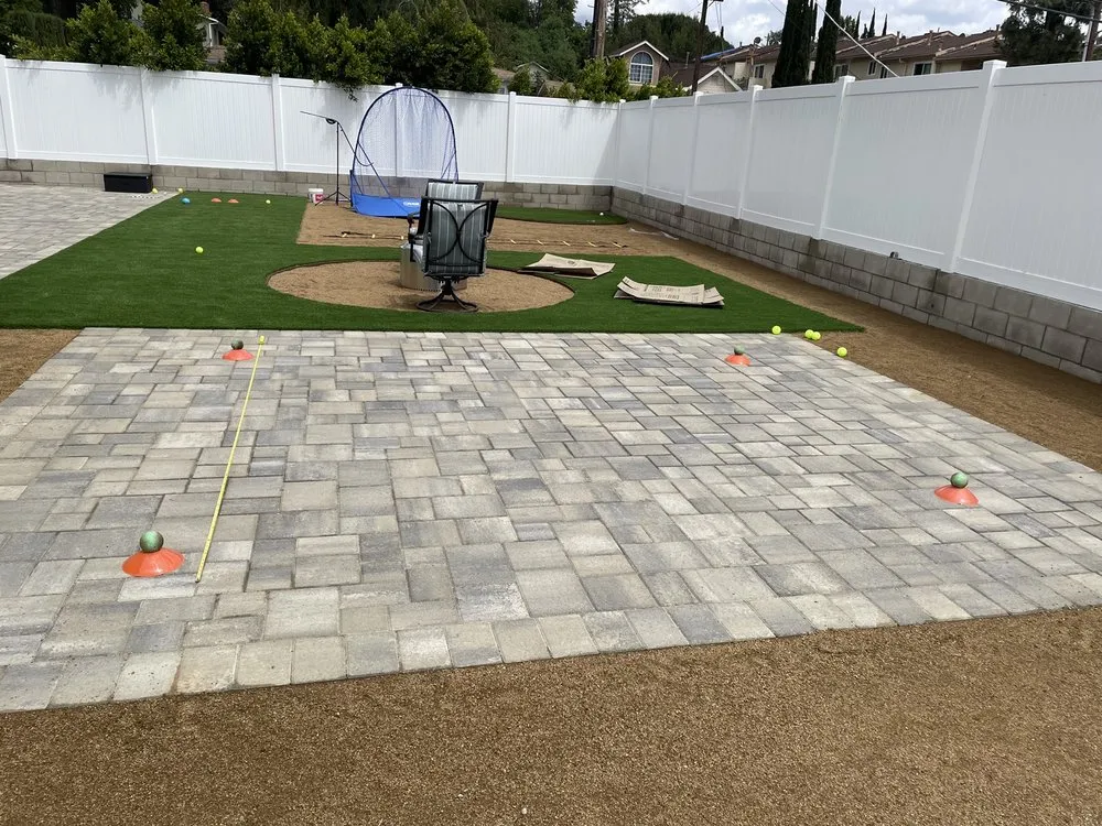 Custom outdoor landscaping with custom design across San Fernando Valley, CA - Advanced Demolition Contractors