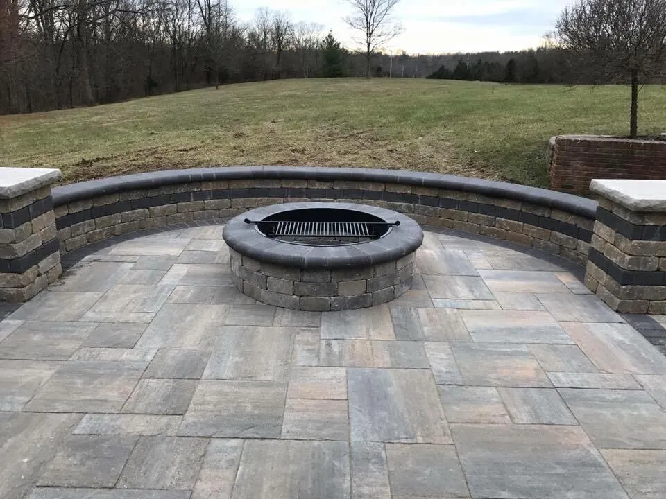 Custom garden landscaping with custom design in La Grange, KY by Advanced Grounds Maintenance