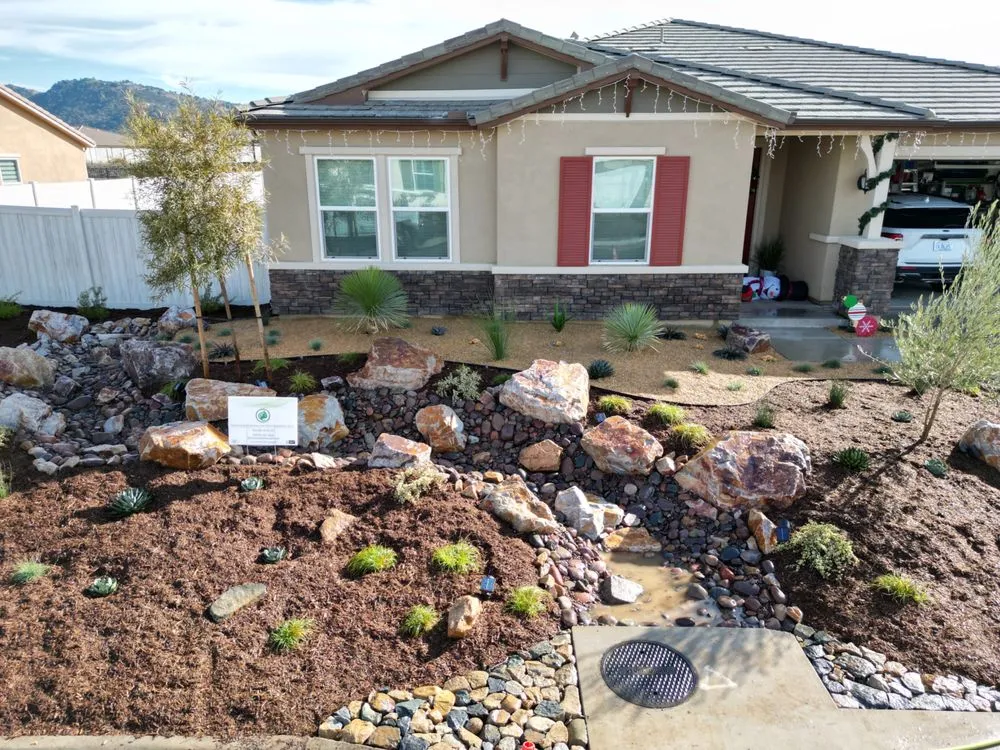 Custom lawn mowing service with custom design across Valley Center, CA - Advanced Landscape Management