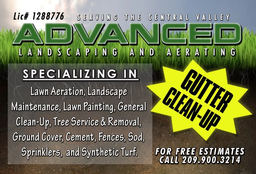 Custom yard cleanup service in Escalon, CA by Advanced Landscaping & Aerating