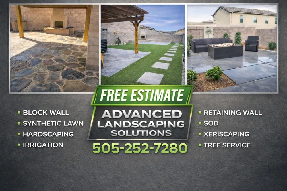 Professional lawn care service for residential properties in Albuquerque, NM by Advanced Landscaping Solutions