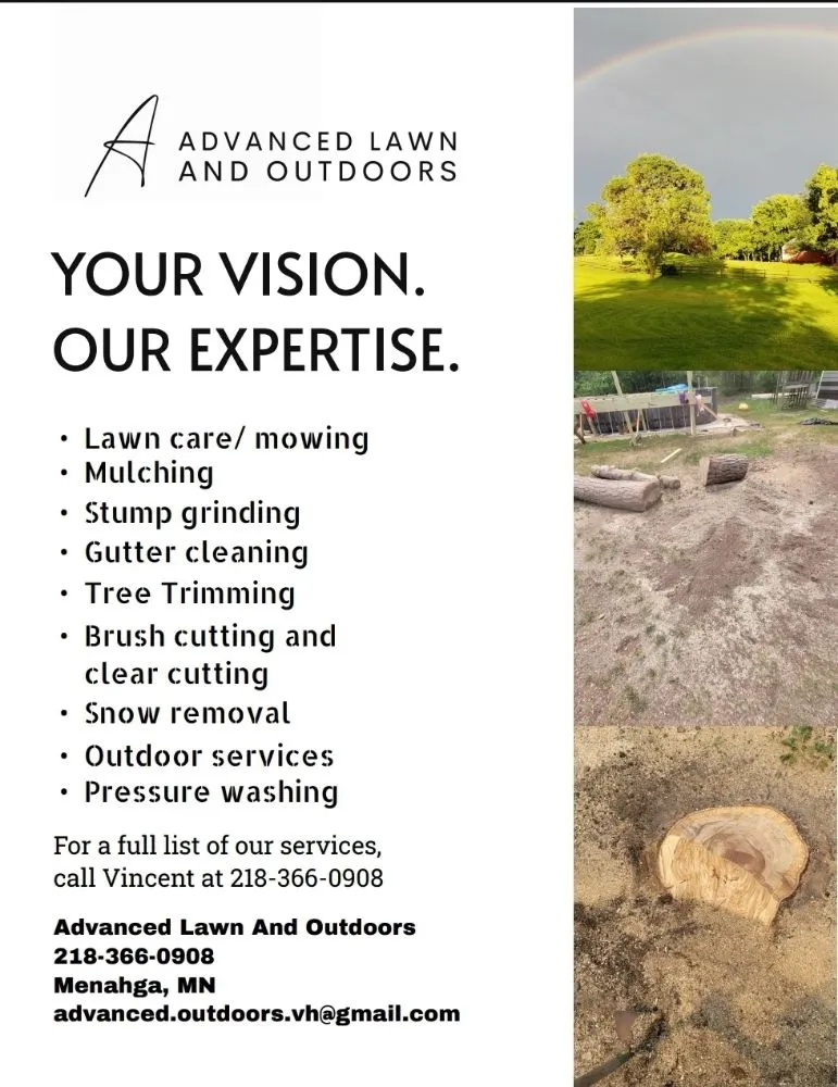 Affordable outdoor landscaping experts serving Menahga, MN - Advanced Lawn and Outdoors