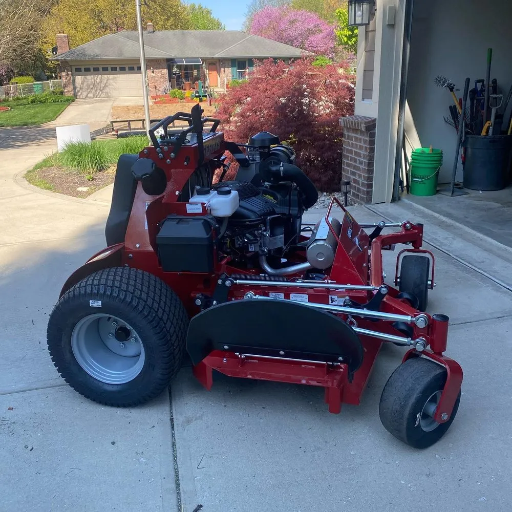 Custom landscape installation with custom design in Greenwood, IN by Advanced Maintenance Professionals
