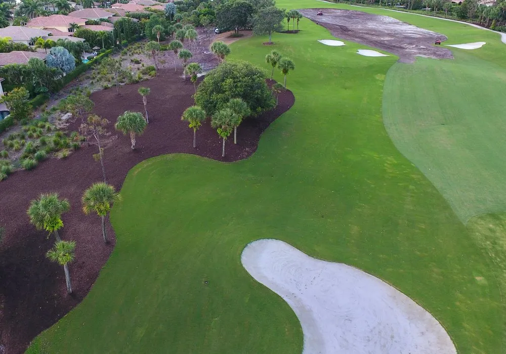 Local landscape installation in Boynton Beach, FL by Advanced Mulch