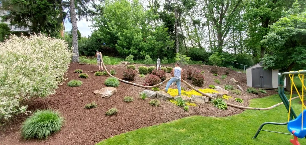 Custom landscape design for outdoor upgrades across Apollo, PA - Advanced Mulching Solutions