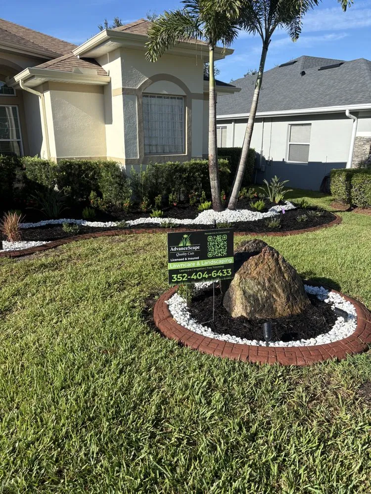 Custom landscape design for year-round maintenance in Clermont, FL by AdvanceScape