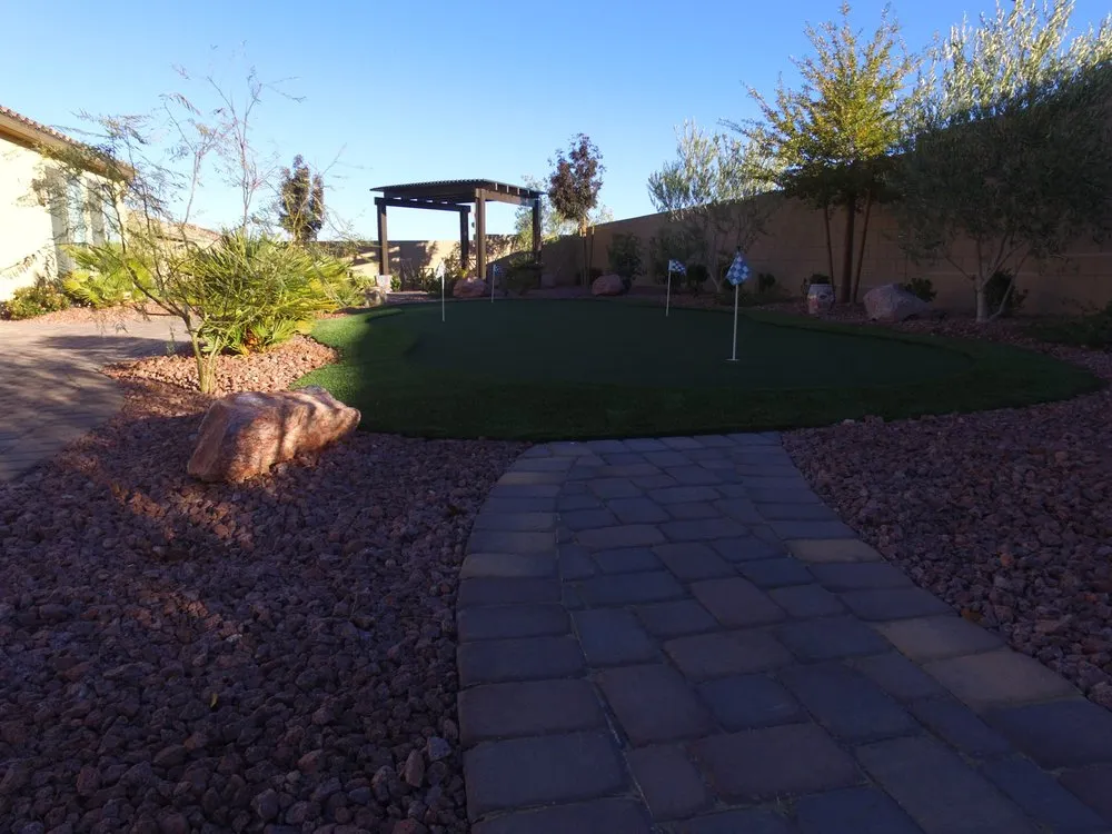 Reliable lawn care service with custom design in Las Vegas, NV by Advantage Landscape