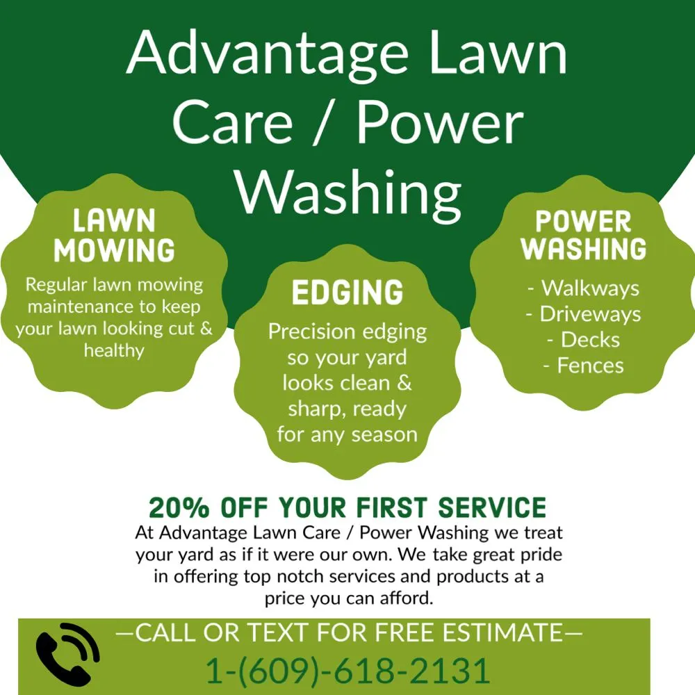 Expert lawn mowing service for beautiful yards in Forked River, NJ by Advantage Lawn Care