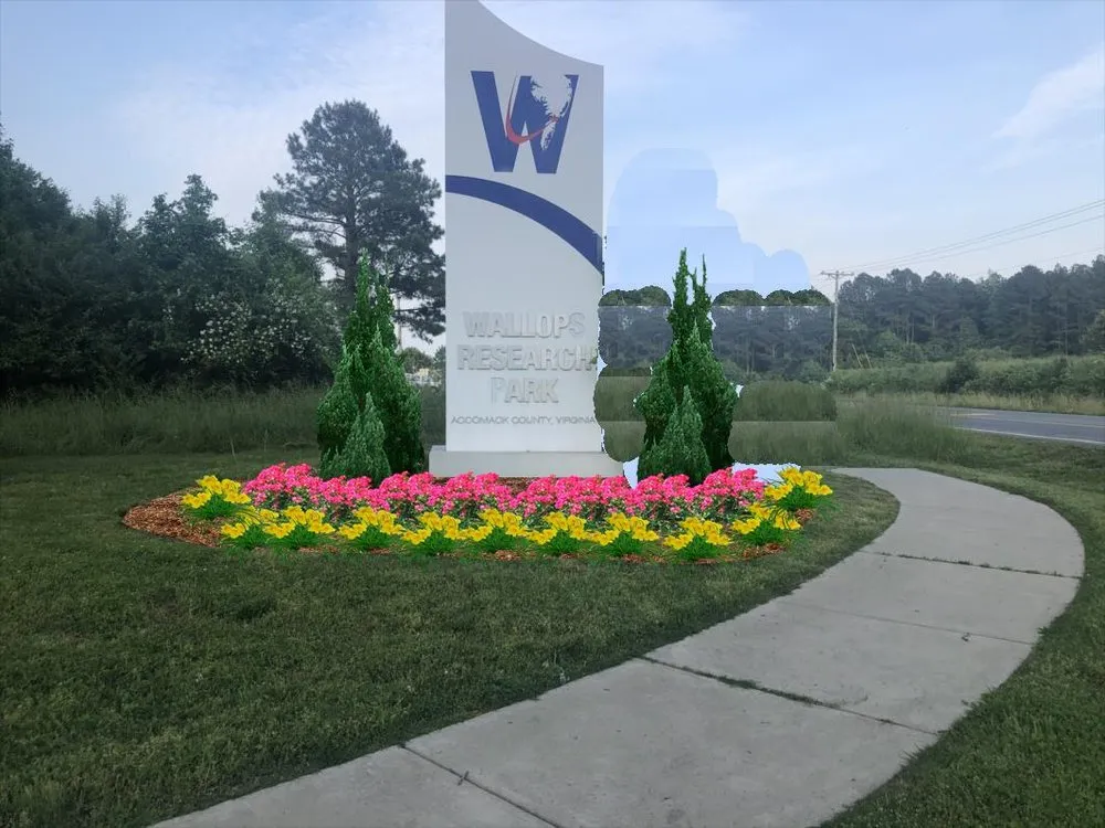 Custom garden landscaping in Parksley, VA by Advantage Lawn Care