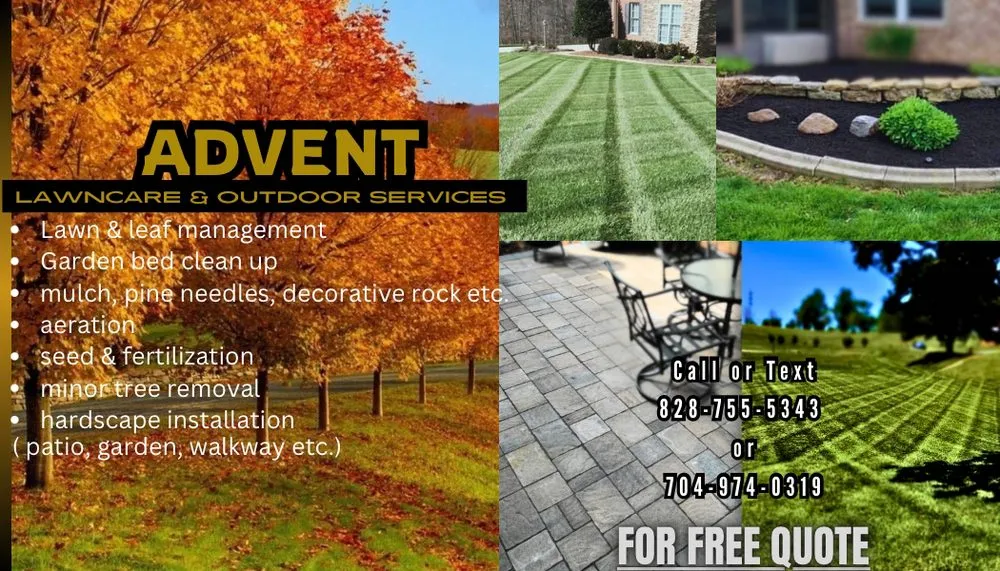 Custom garden landscaping in Mooresboro, NC by Advent Lawncare & Outdoor Services
