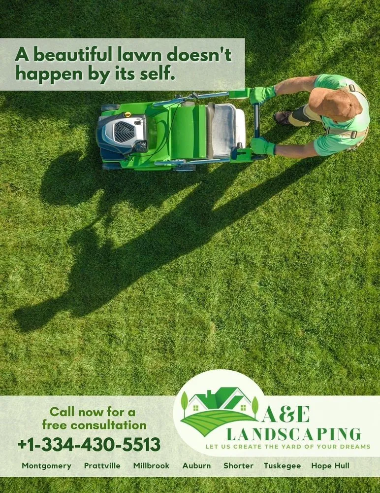 Custom yard maintenance in Montgomery, AL by A&e Landscaping