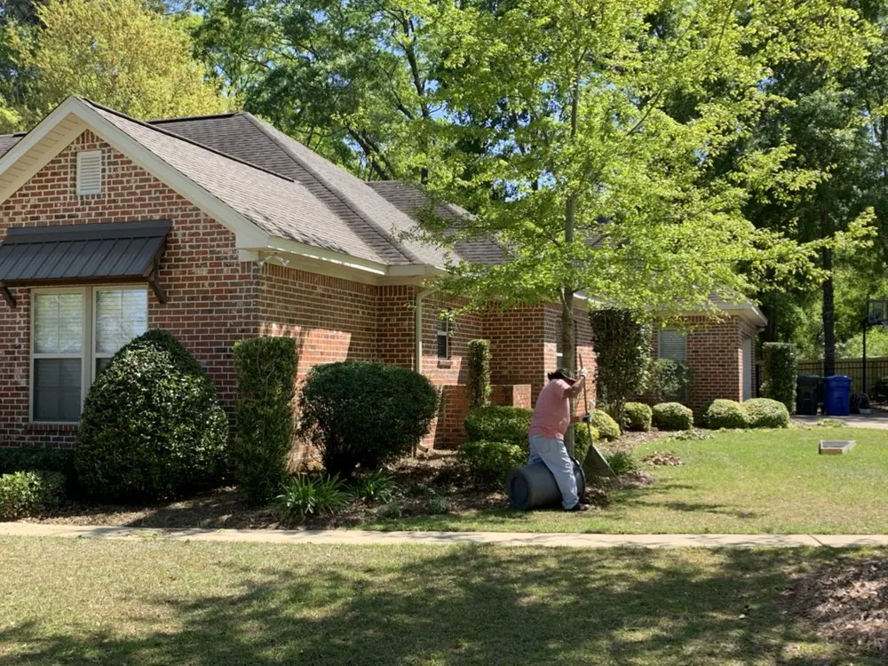 Custom landscape design for residential properties in Dothan, AL by A&E Lawn Care