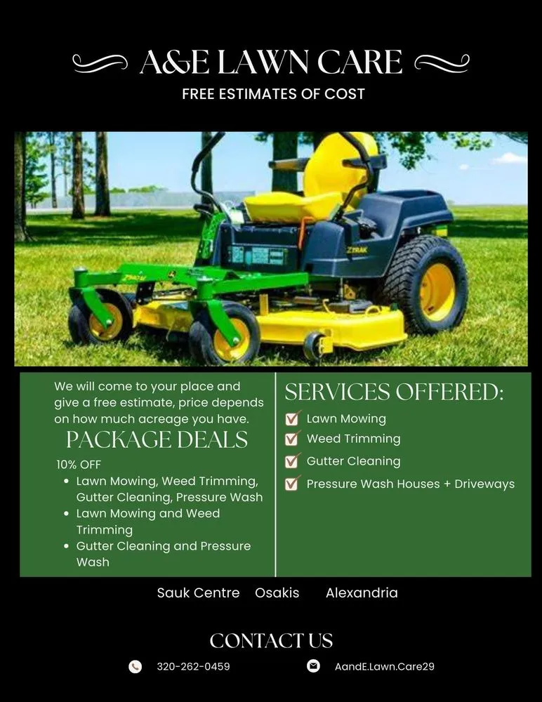 Reliable residential landscaping near you in Osakis, MN by A&E Lawn Care