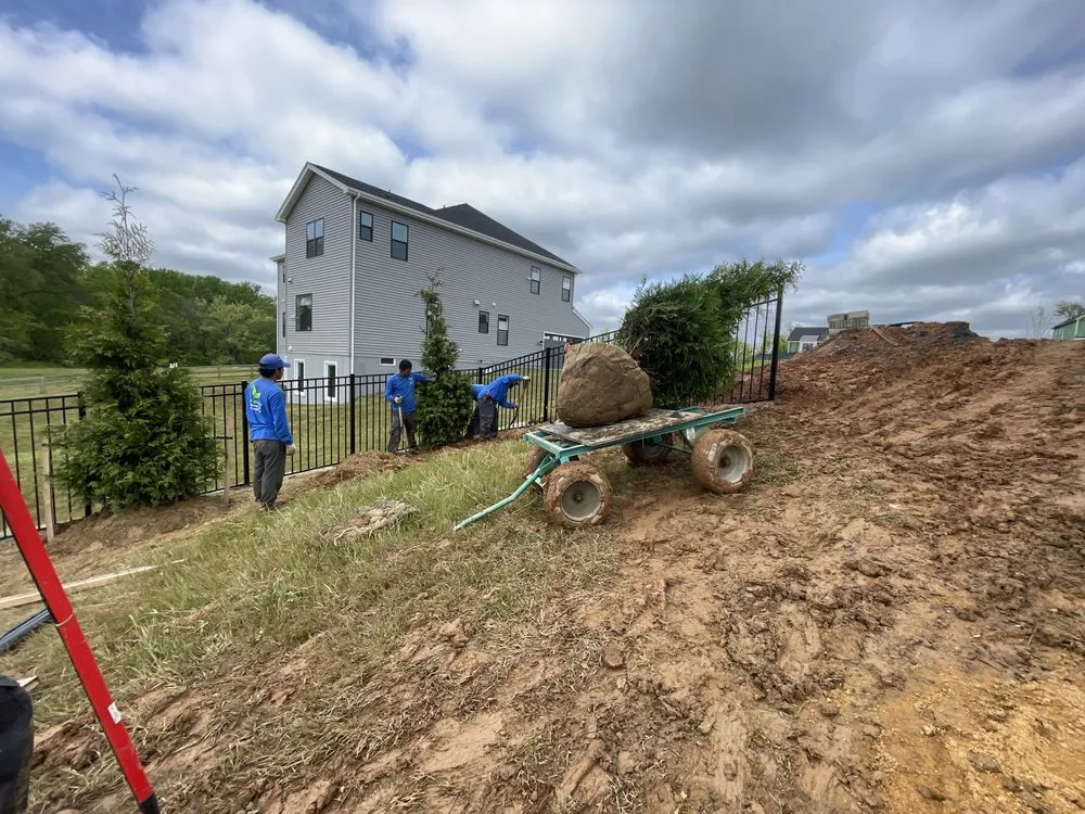 Custom garden landscaping for year-round maintenance in Spencerville, MD by AE Quality Landscaping