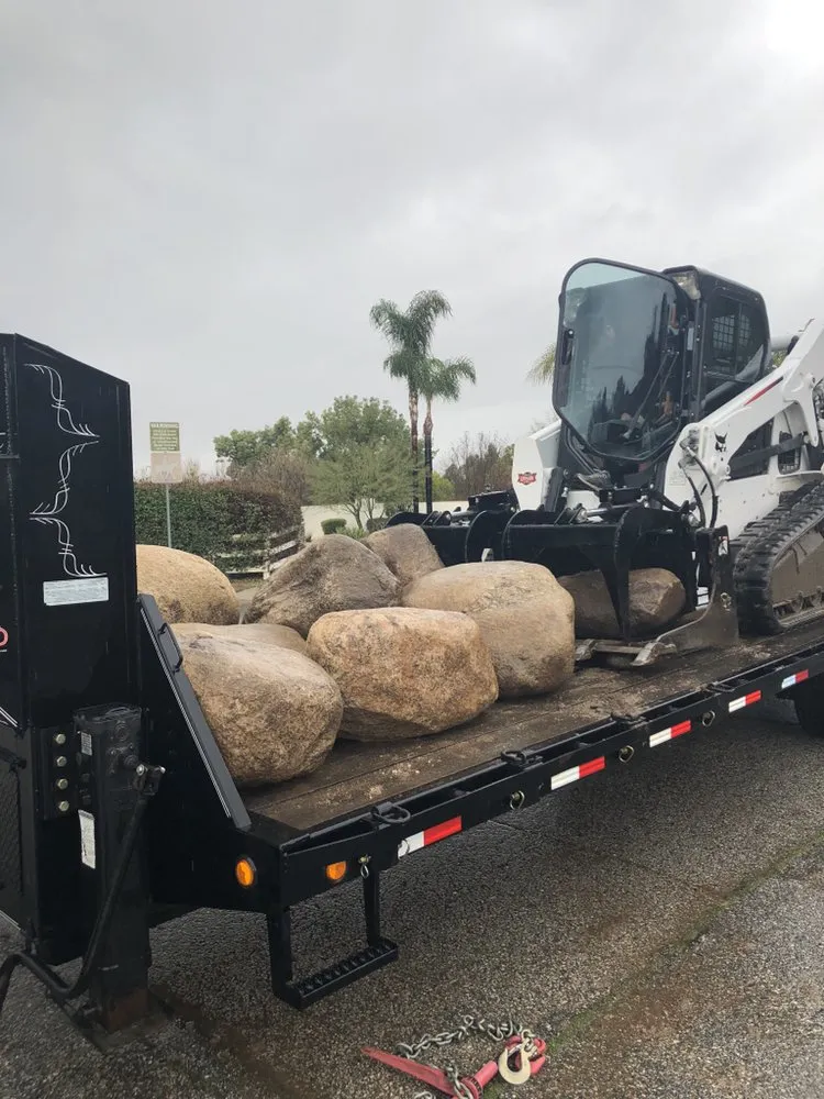 Custom yard maintenance in Hemet, CA by AES Got Rocks