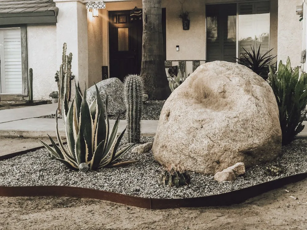 Top-rated lawn mowing service for residential properties in Hemet, CA by AES Got Rocks