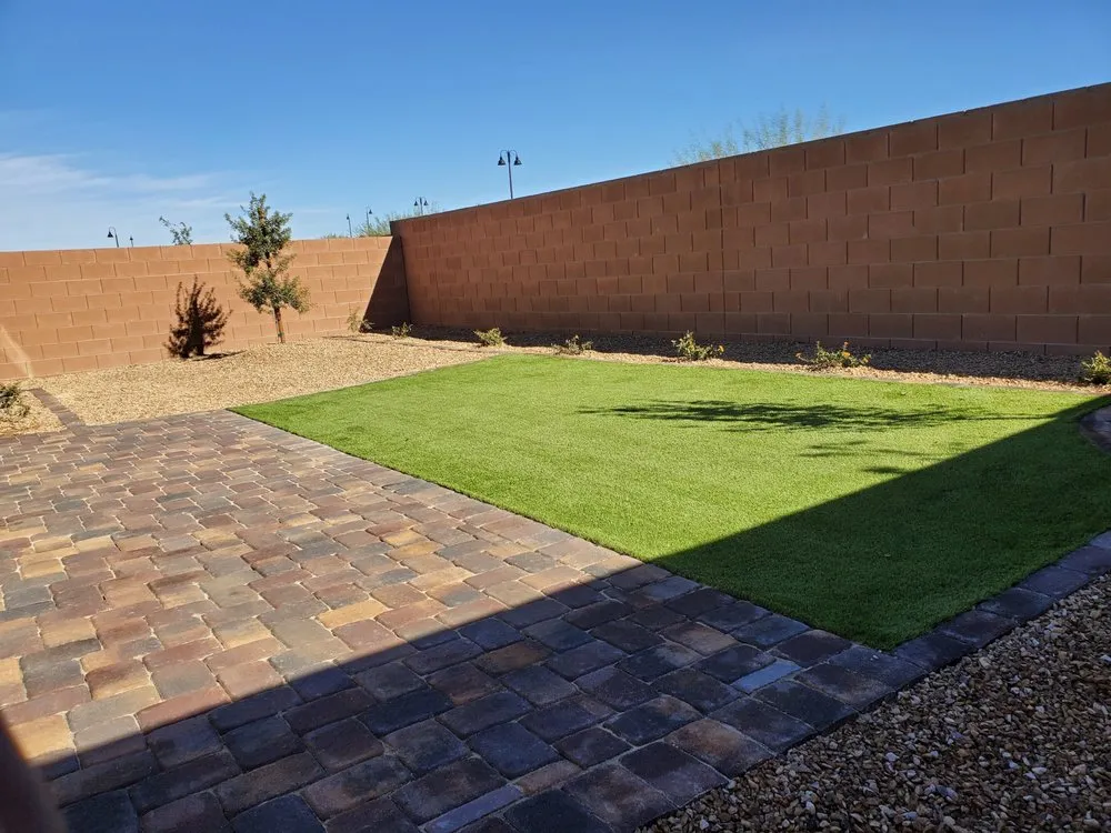 Custom yard maintenance for beautiful yards in Las Vegas, NV by Aesthetic Landscapes