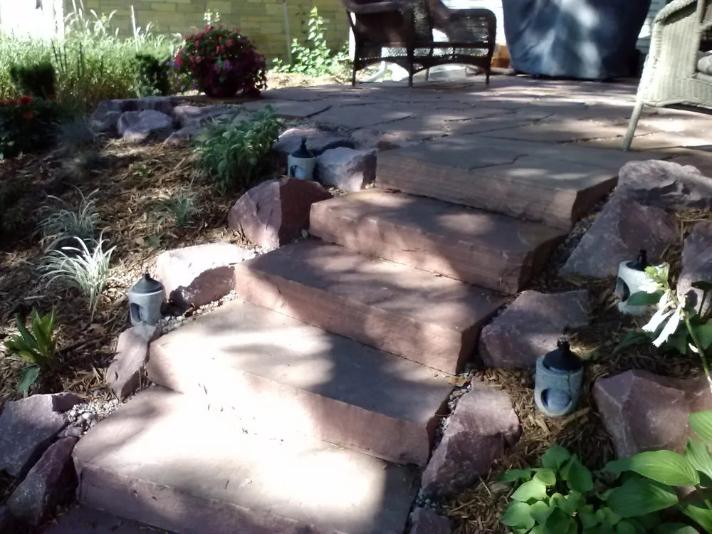 Custom landscape design in Denton, NE by Aesthetics