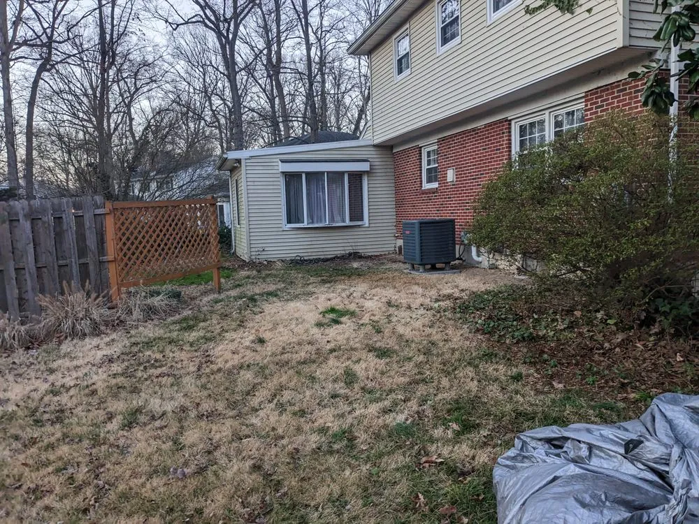 Custom landscape installation in Hartly, DE by Afford-A-Tree Service and Landscaping