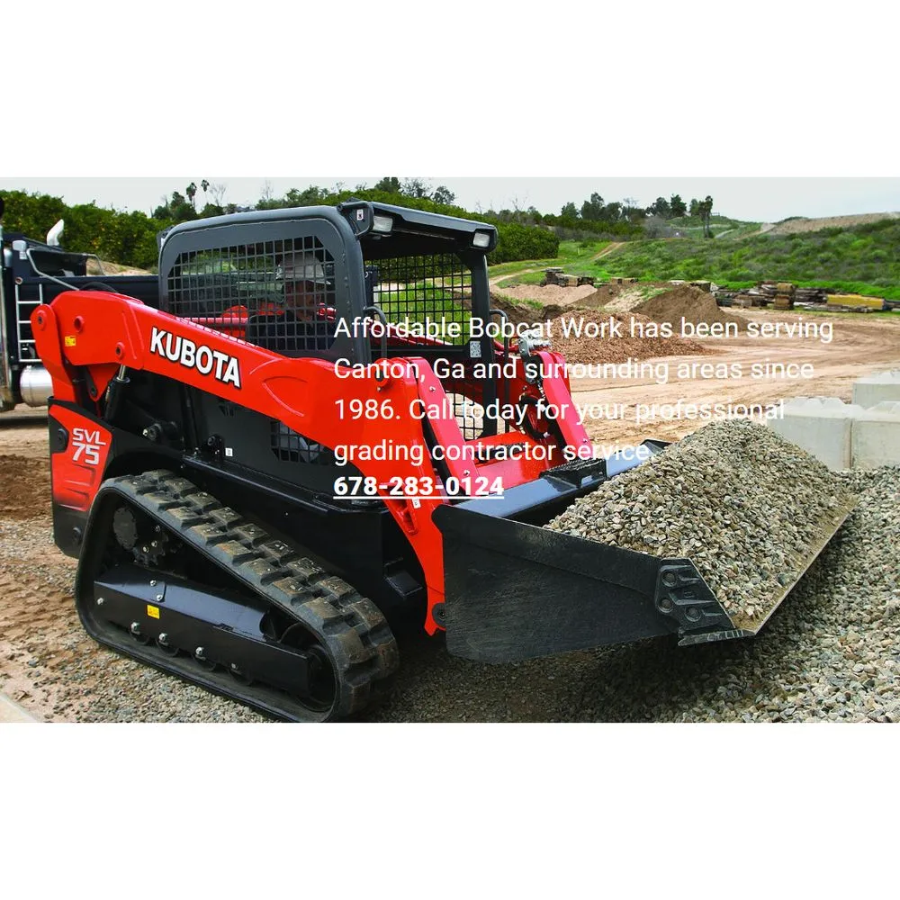 Custom yard cleanup service in Canton, GA - Affordable Bobcat Work